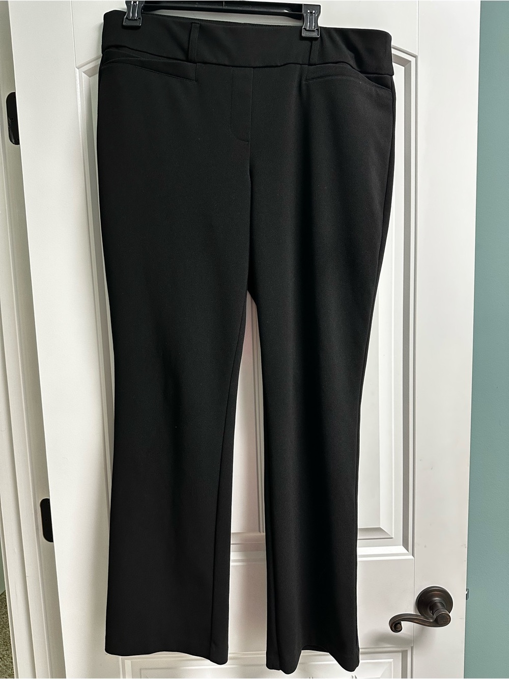 New York & Company Black Boot-Cut Dress Pants size 16